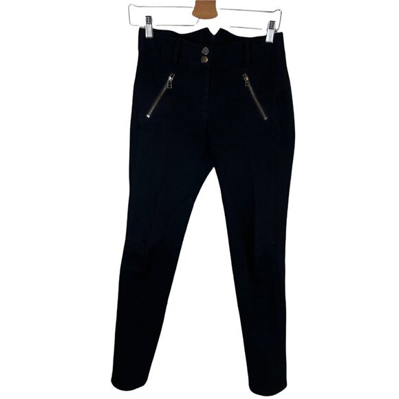 Veronica Beard Ellie Jodhpur High Rise Skinny Riding Pants Zipper Pockets 2 - Picture 2 of 10